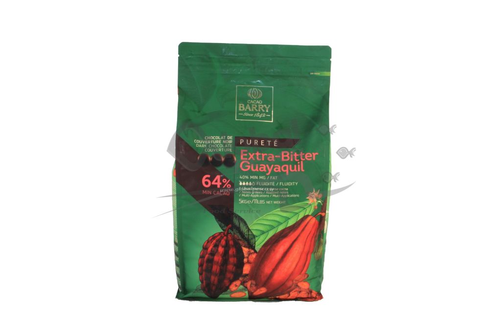 CIOCCOLATO FONDENTE EXTRA BITTER GOCCE 64% 5kg