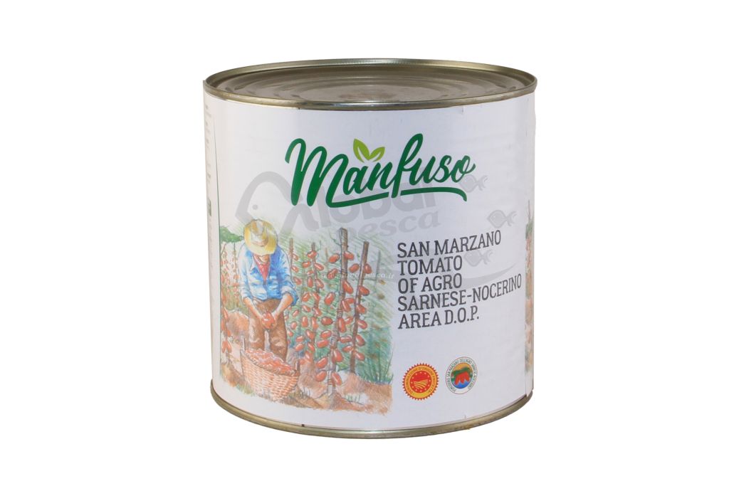 POMODORI PELATI SAN MARZANO D.O.P. 6X2,5kg MANFUSO