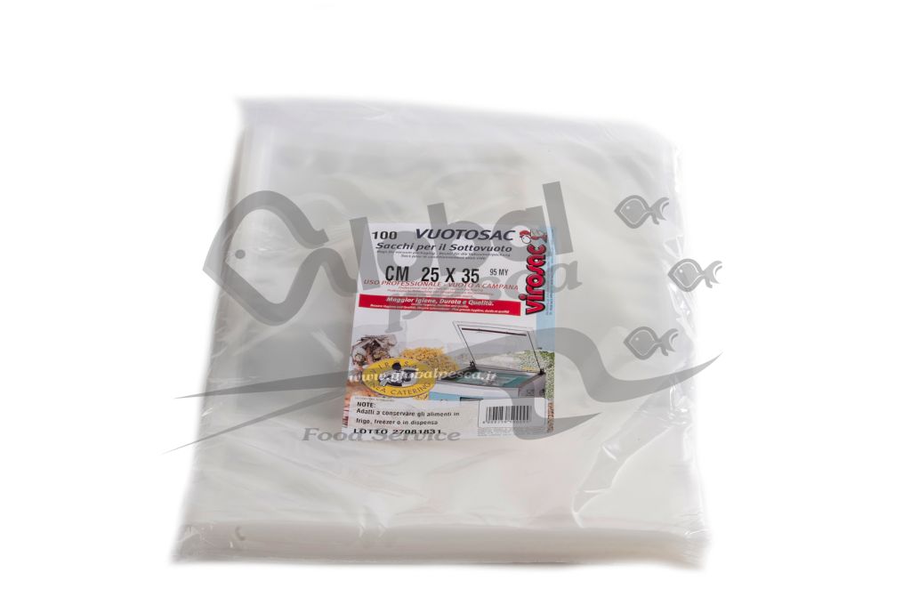 SACCO LISCIO S/VUOTO 25X35 SP 95 X100PEZZI