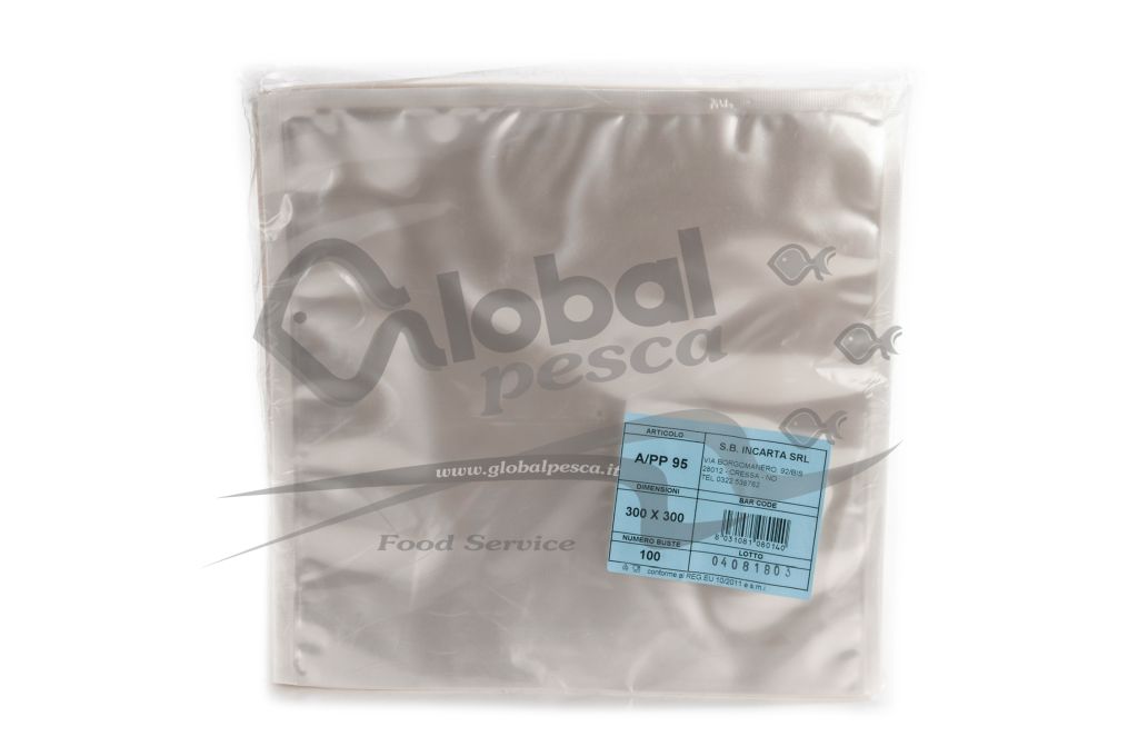 SACCHETTO LISCIO PER COTTURA 30X30 X100PEZZI