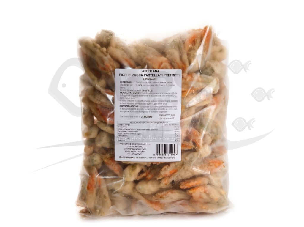 FIORI DI ZUCCA PASTELLATI PREFRITTI 4kg ASCOLANA
