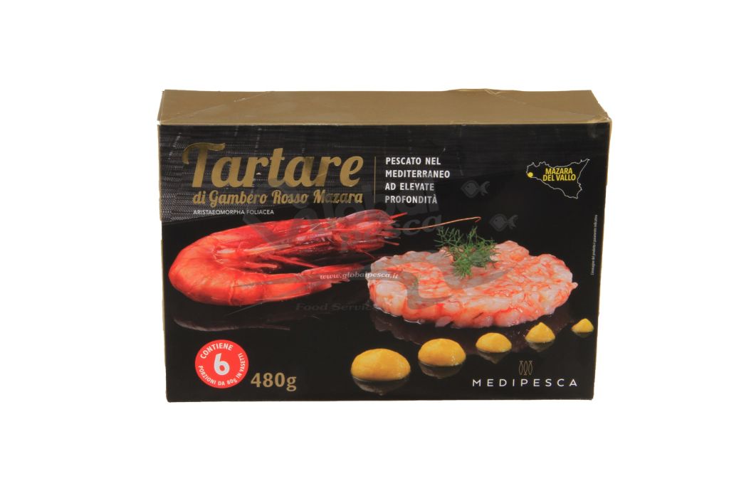GAMBERO ROSSO SICILIA TARTARE 80 g MEDIPESCA