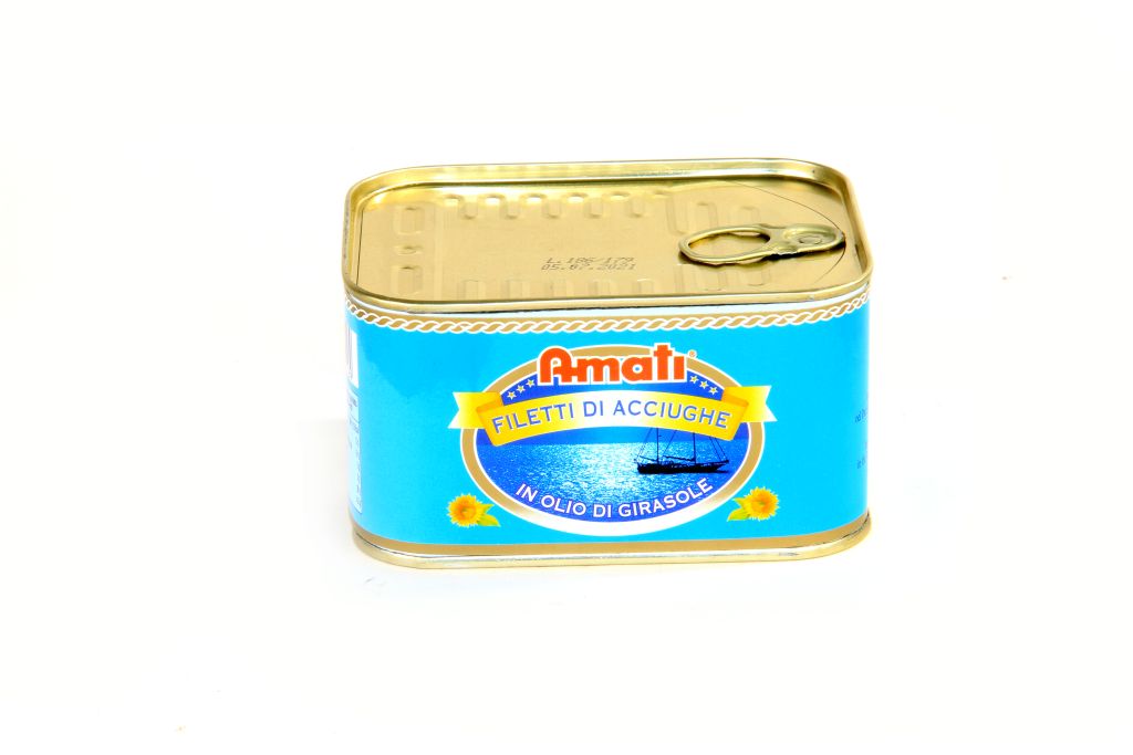 ACCIUGHE FILETTI O/GIRASOLE 600g AMATI