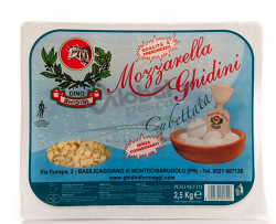 MOZZARELLA CUBETTI X2,5kg GHIDINI