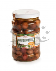 OLIVE NERE GROSSE MARINATE O/GIRASOLE 1700ml DEM