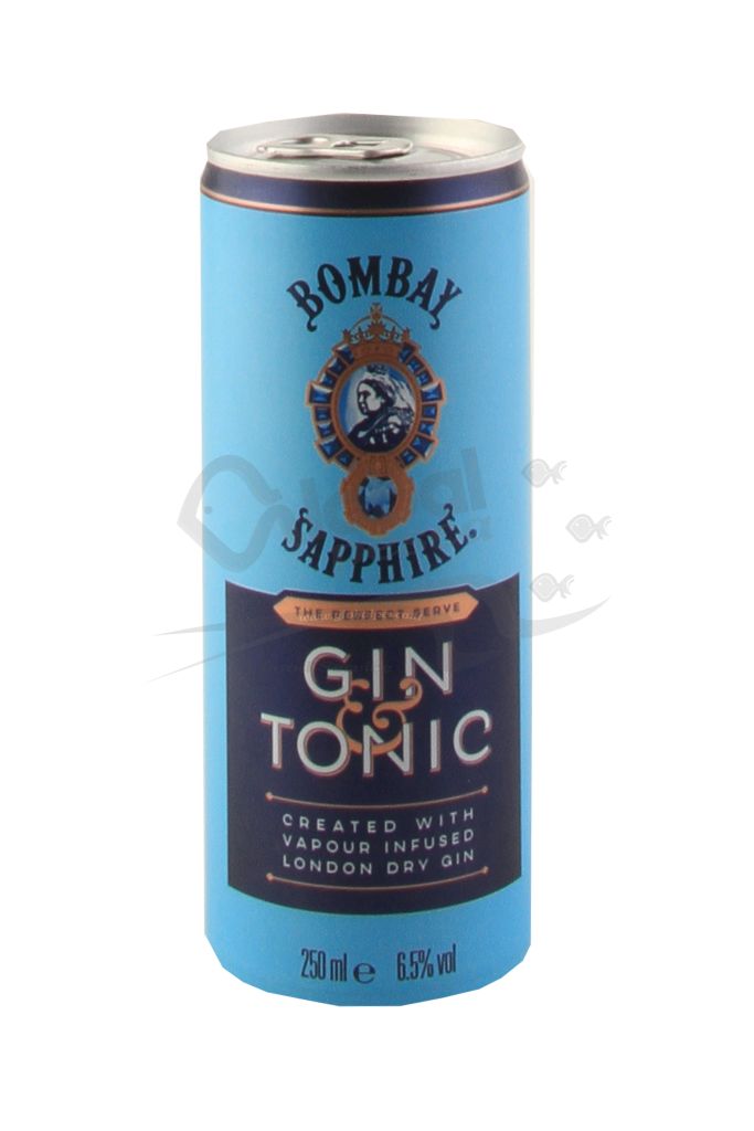 BOMBAY & TONIC LATTINA 25 cl | 12 LATT. X 25 cl THE BOMBAY SPIRITS 6,5°