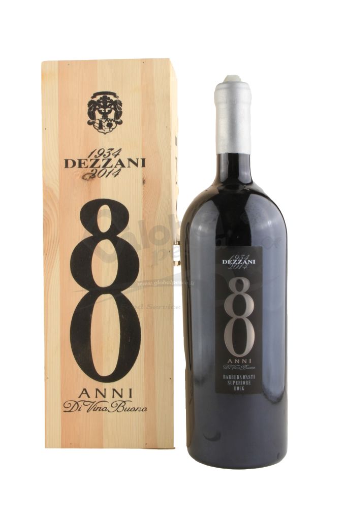BARBERA ASTI SUPERIORE 80 ANNI IN CASSETTA LEGNO D | MAGNUM 1 BT X 1,5 l 2015 DEZZANI 14,5°