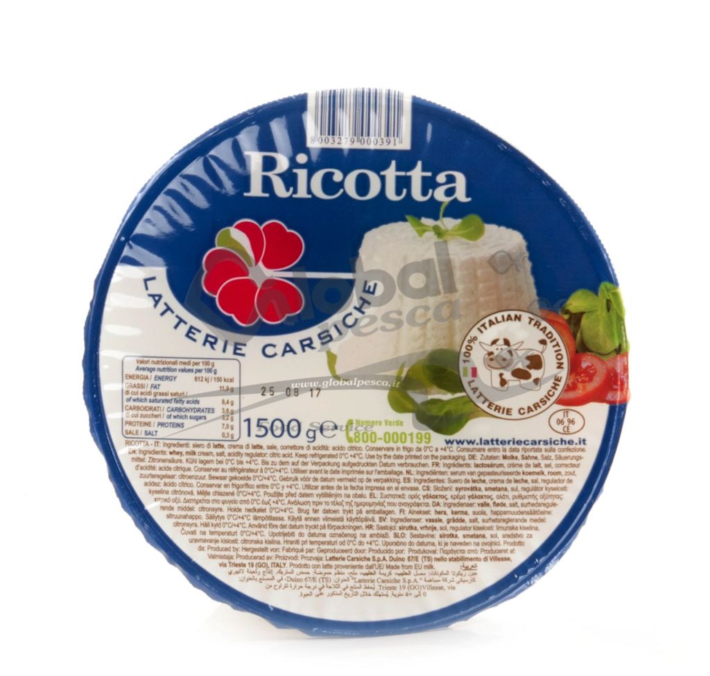 RICOTTA X1,5kg LATTERIE CARSICHE