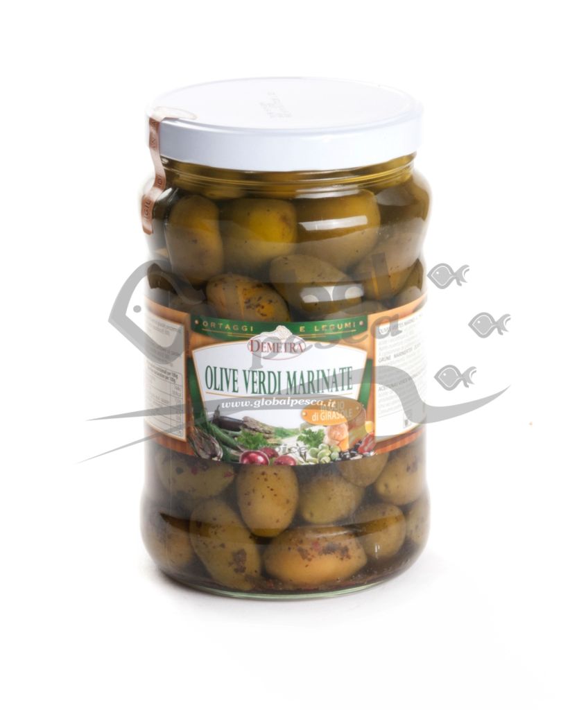 OLIVE VERDI MARINATE O/GIRASOLE 1700ml DEMETRA