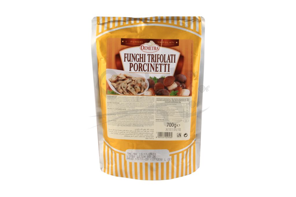 FUNGHI TRIFOLATI PORCINETTI 6X700g DEMETRA