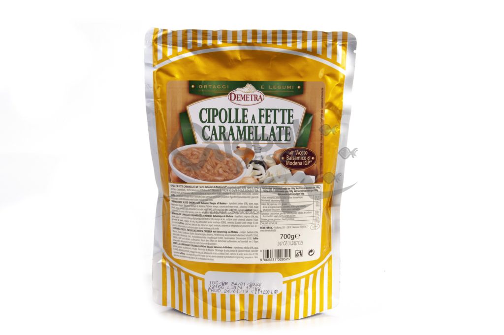 CIPOLLE A FETTE CARAMELLATE ACETO BALSAM 700g DEM