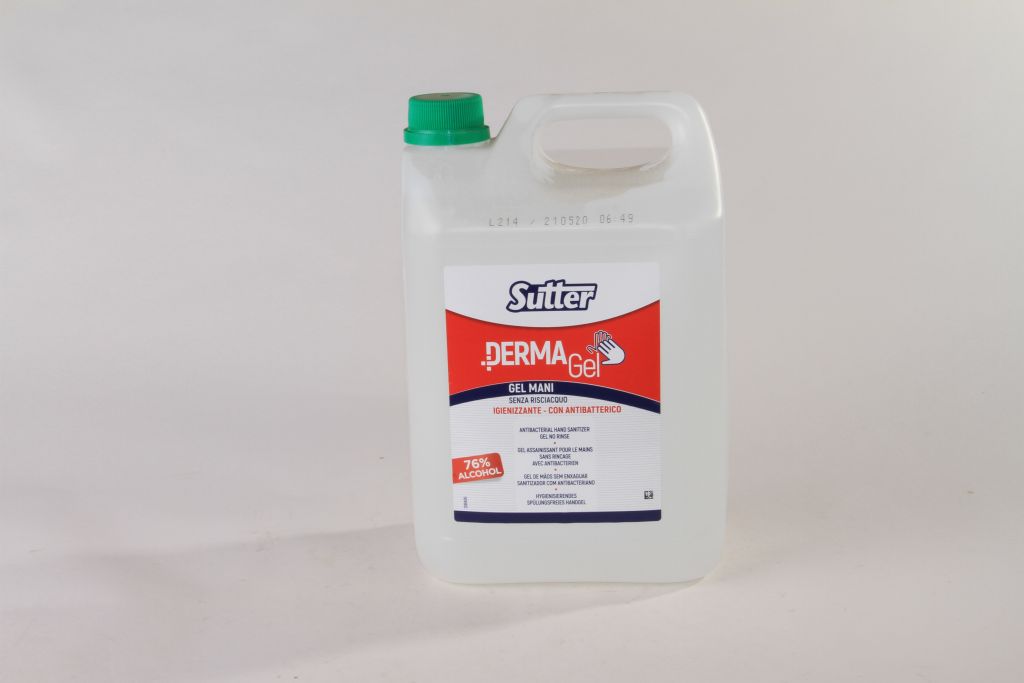 DERMAGEL MANI NO RISCIACQUO 76% ALCOHOL 5 LITRI
