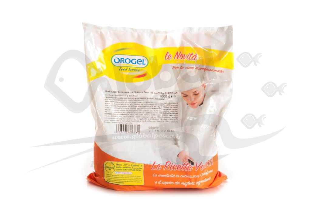 MAXIBURGER BENESS CON QUINOA SEMI LINO 125g OROGE