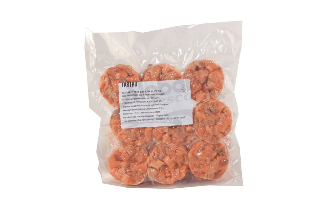 TARTARE DI TROTA IRIDEA SALMONATA 50 g ARMANINI