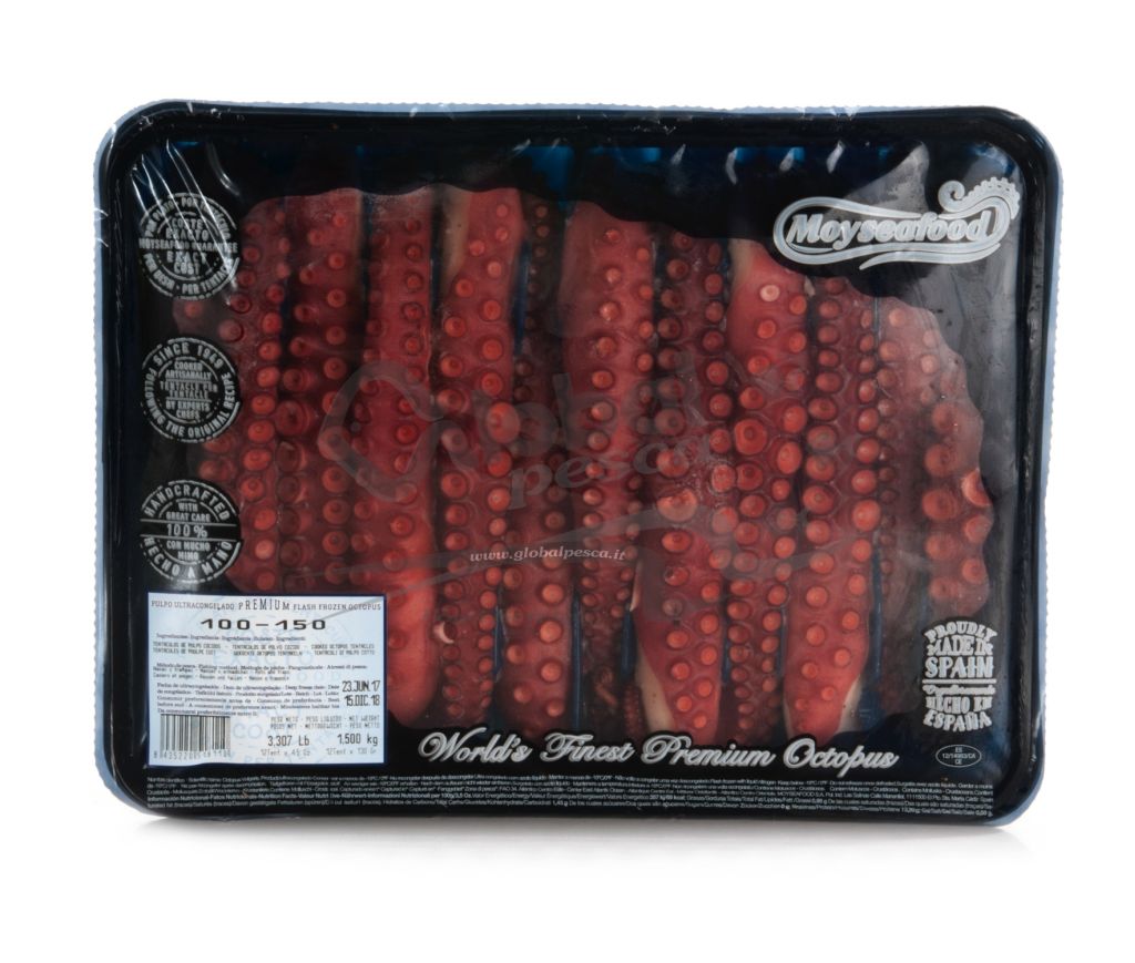 POLPO TENTACOLI MOY COTTI 100-150g  IQF